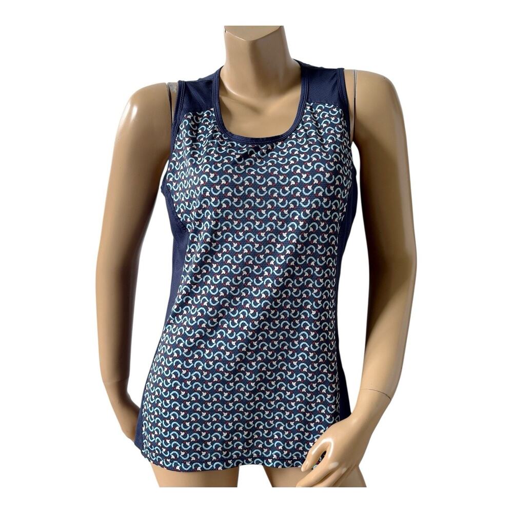 Kerrits Navy Blue Printed Tank Top